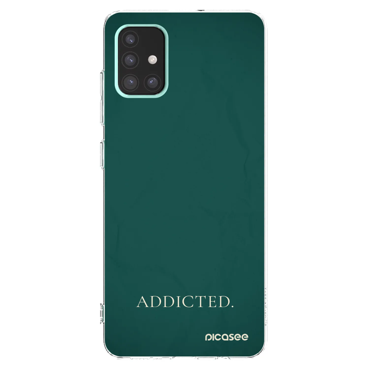 Picasee Samsung Galaxy A51 A515F Hülle - Transparentes Silikon - Addicted