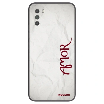 Picasee Xiaomi Poco M3 Hülle - Schwarzes Silikon - Amor