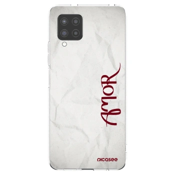 Picasee Samsung Galaxy A42 A426B Hülle - Transparentes Silikon - Amor