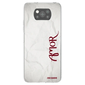 Picasee Xiaomi Poco X3 Pro Hülle - Schwarzes Silikon - Amor