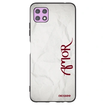 Picasee Samsung Galaxy A22 A226B 5G Hülle - Schwarzes Silikon - Amor