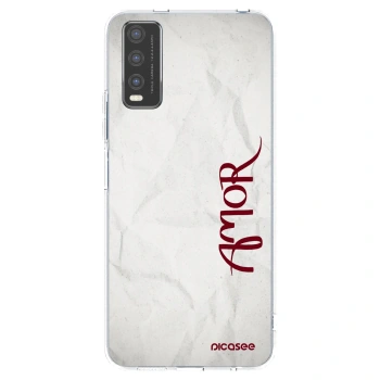 Picasee Vivo Y20s Hülle - Transparentes Silikon - Amor