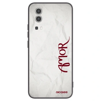 Picasee Vivo Y72 5G Hülle - Schwarzes Silikon - Amor