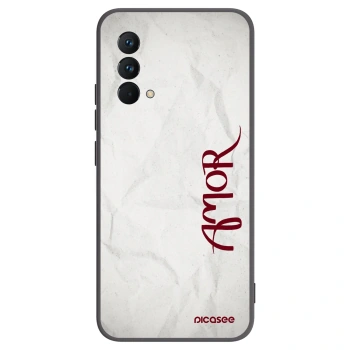 Picasee Realme GT Master Edition 5G Hülle - Schwarzes Silikon - Amor