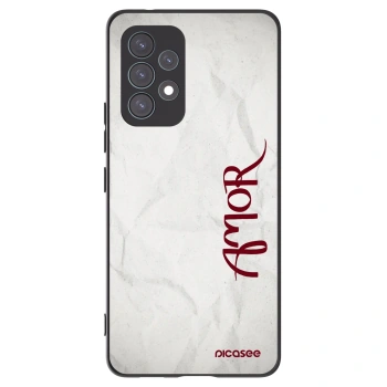 Picasee Samsung Galaxy A53 5G A536 Hülle - Schwarzes Silikon - Amor