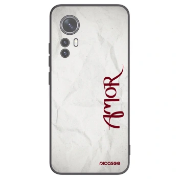 Picasee Xiaomi 12X Hülle - Schwarzes Silikon - Amor