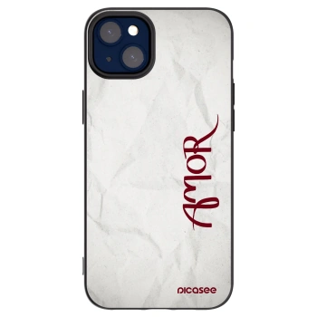 Picasee Apple iPhone 14 Plus Hülle - Schwarzes Silikon - Amor
