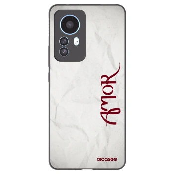 Picasee Xiaomi 12T Pro Hülle - Schwarzes Silikon - Amor