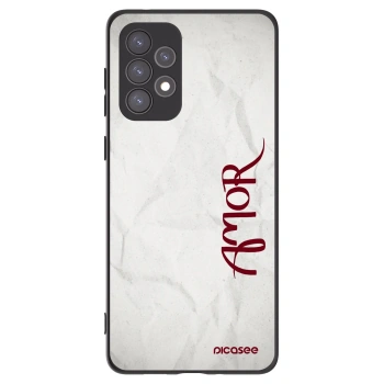 Picasee Samsung Galaxy A73 5G Hülle - Schwarzes Silikon - Amor