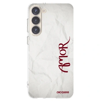 Picasee Samsung Galaxy S23+ 5G Hülle - Transparentes Silikon - Amor