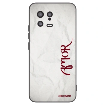Picasee Xiaomi 13 Hülle - Schwarzes Silikon - Amor