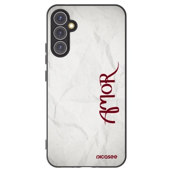 Picasee Samsung Galaxy A34 5G A346B Hülle - Schwarzes Silikon - Amor