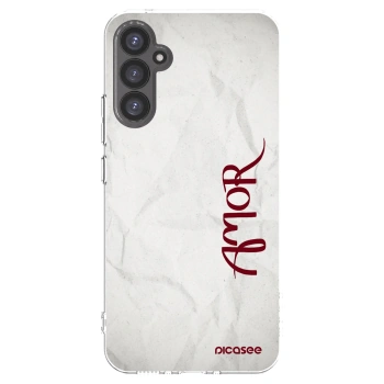 Picasee Samsung Galaxy A34 5G A346B Hülle - Transparentes Silikon - Amor