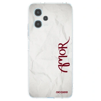 Picasee Xiaomi Redmi Note 12 5G Hülle - Transparentes Silikon - Amor
