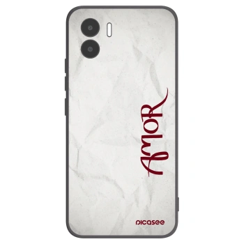 Picasee Xiaomi Redmi A2 Hülle - Schwarzes Silikon - Amor