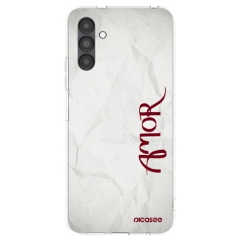 Picasee Samsung Galaxy A04s A047F Hülle - Transparentes Silikon - Amor