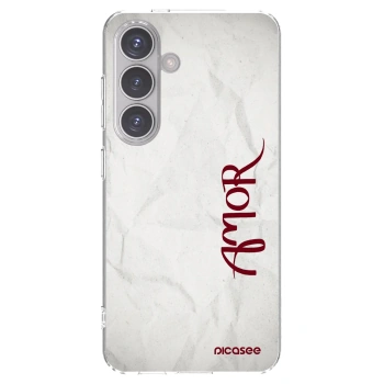 Picasee Samsung Galaxy S24 S921B 5G Hülle - Transparentes Silikon - Amor