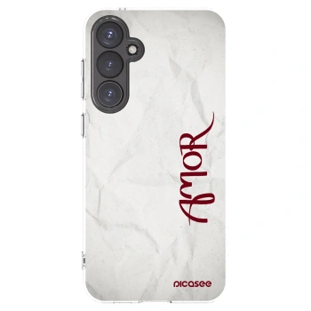 Picasee Samsung Galaxy S23 FE S711B Hülle - Transparentes Silikon - Amor