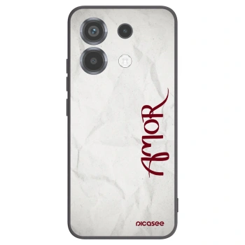 Picasee Xiaomi Poco X6 Hülle - Schwarzes Silikon - Amor