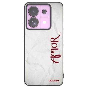 Picasee Xiaomi Redmi Note 13 Pro 5G Hülle - Schwarzes Silikon - Amor