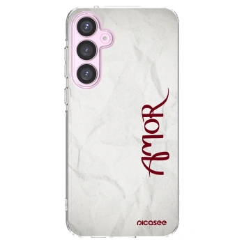 Picasee Samsung Galaxy A55 5G A556B Hülle - Transparentes Silikon - Amor