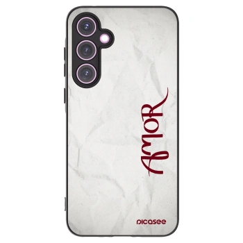 Picasee Samsung Galaxy A35 5G A356B Hülle - Schwarzes Silikon - Amor