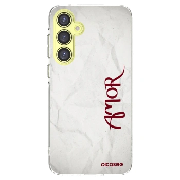 Picasee Samsung Galaxy A35 5G A356B Hülle - Transparentes Silikon - Amor