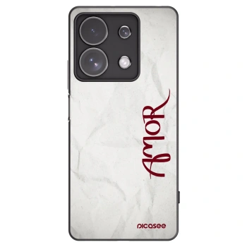 Picasee Xiaomi Redmi Note 13 Pro 4G Hülle - Schwarzes Silikon - Amor