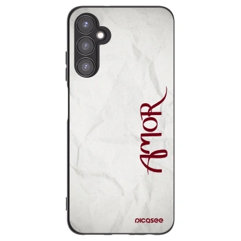 Picasee Samsung Galaxy A05s A057G Hülle - Schwarzes Silikon - Amor