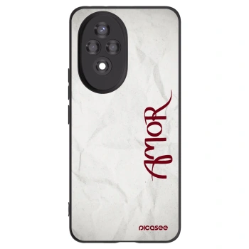 Picasee Honor 200 Pro 5G Hülle - Schwarzes Silikon - Amor