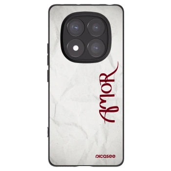 Picasee Xiaomi Redmi Note 14 Pro 5G Hülle - Schwarzes Silikon - Amor