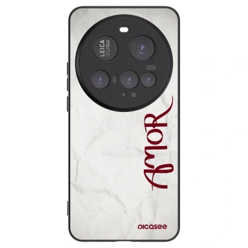 Picasee Xiaomi 15 Ultra Hülle - Schwarzes Silikon - Amor