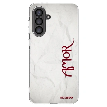 Picasee Samsung Galaxy A56 5G A566B Hülle - Transparentes Silikon - Amor