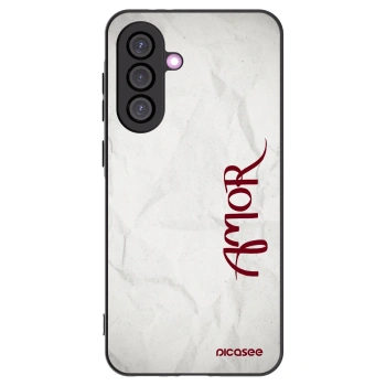 Picasee Samsung Galaxy A36 5G Hülle - Schwarzes Silikon - Amor