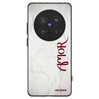 Picasee Vivo X200 Pro Hülle - Schwarzes Silikon - Amor