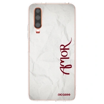 Picasee Huawei P30 Hülle - Transparentes Silikon - Amor