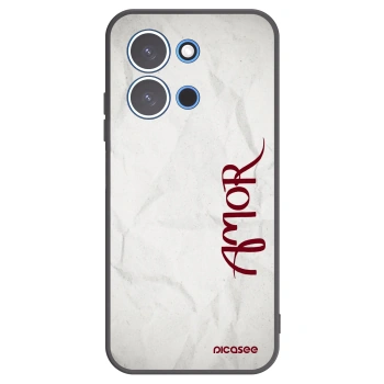 Picasee Xiaomi Redmi 15C 4G Hülle - Schwarzes Silikon - Amor
