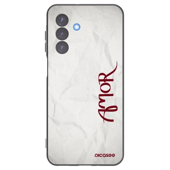 Picasee Samsung Galaxy A17 5G Hülle - Schwarzes Silikon - Amor