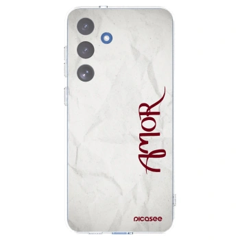 Picasee Samsung Galaxy S25 FE 5G Hülle - Transparentes Silikon - Amor
