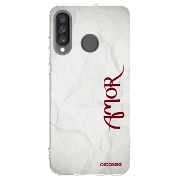Picasee Huawei P30 Lite Hülle - Transparentes Silikon - Amor