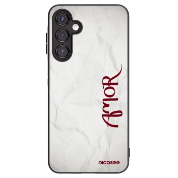Picasee Samsung Galaxy A16 4G Hülle - Schwarzes Silikon - Amor