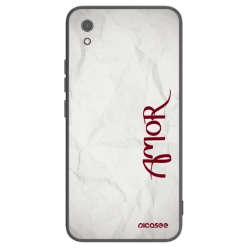 Picasee Xiaomi Redmi 7A Hülle - Schwarzes Silikon - Amor