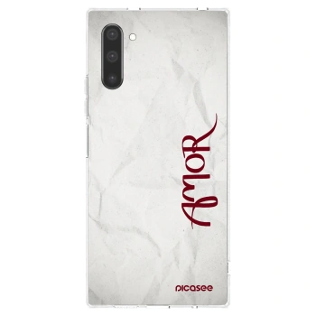Picasee Samsung Galaxy Note 10 N970F Hülle - Transparentes Silikon - Amor