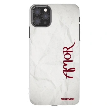 Picasee Apple iPhone 11 Pro Max Hülle - Transparentes Silikon - Amor