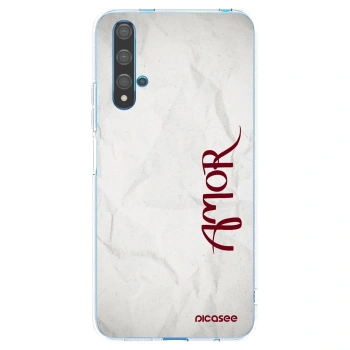 Picasee Huawei Nova 5T Hülle - Transparentes Silikon - Amor