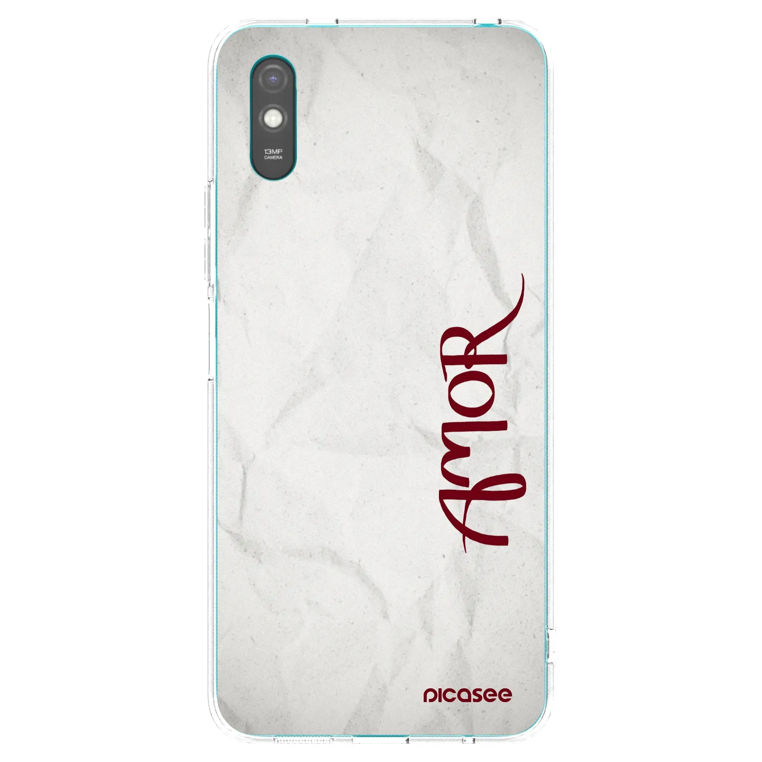 Picasee Xiaomi Redmi 9A Hülle - Transparentes Silikon - Amor