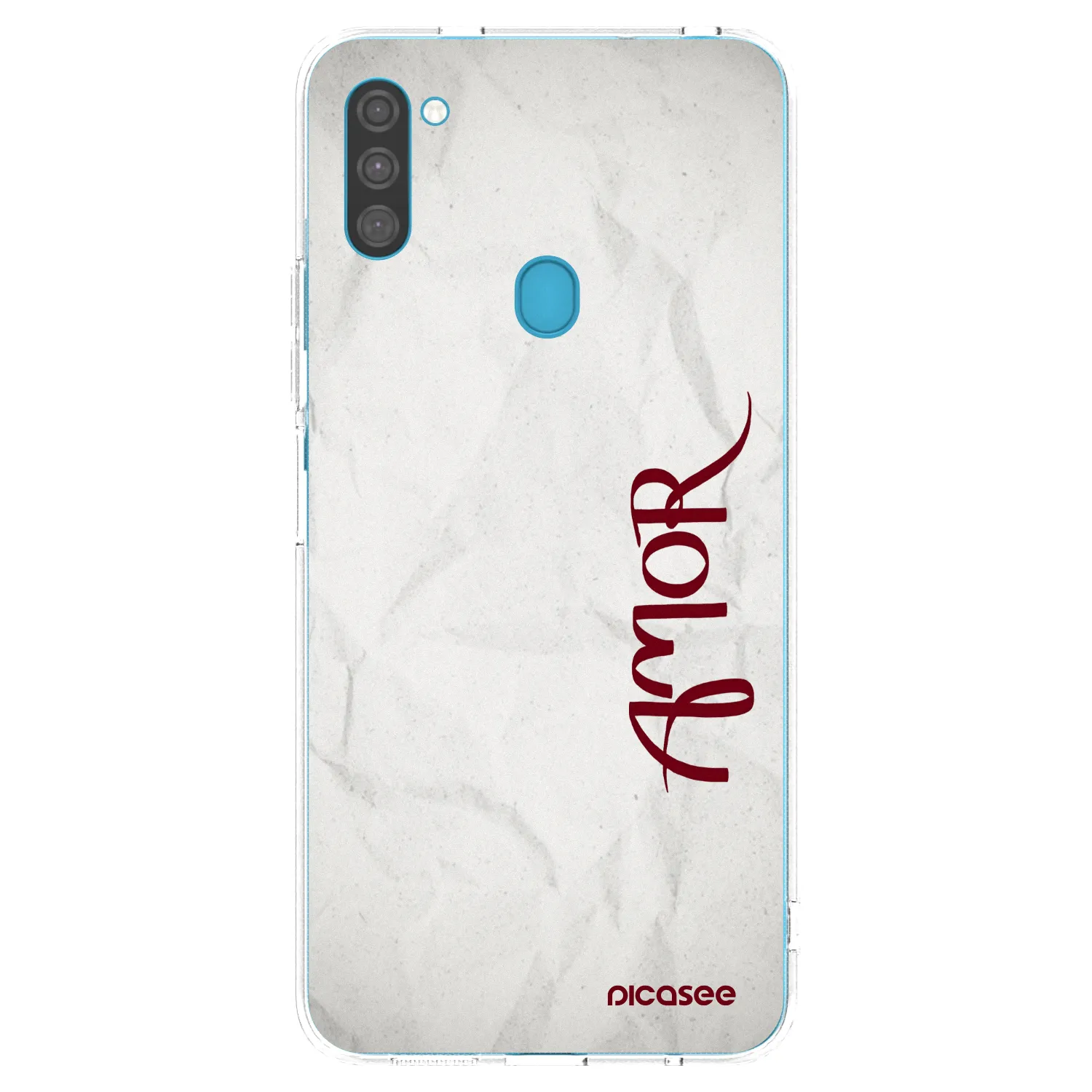 Picasee Samsung Galaxy M11 Hülle - Transparentes Silikon - Amor