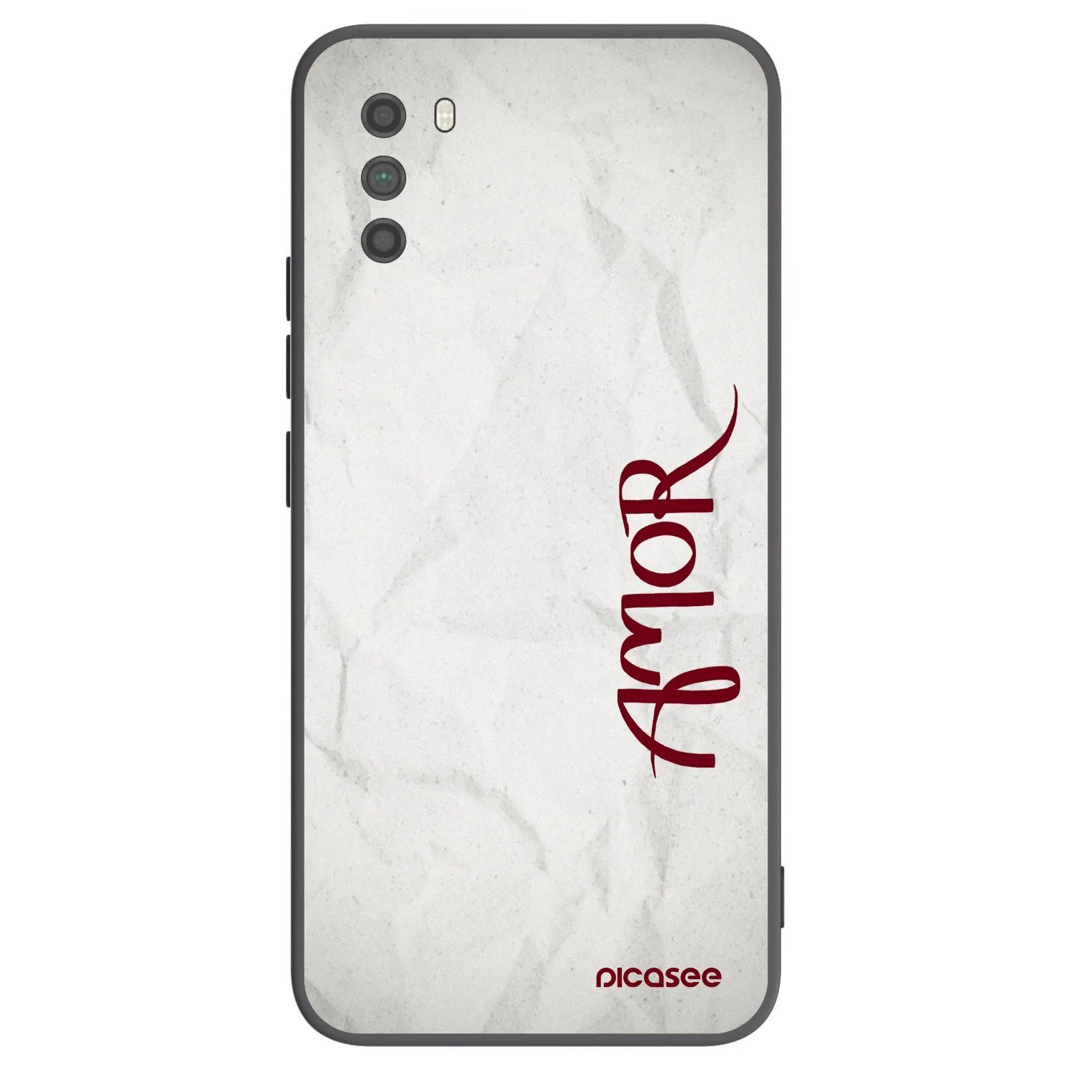 Picasee Xiaomi Poco M3 Hülle - Schwarzes Silikon - Amor