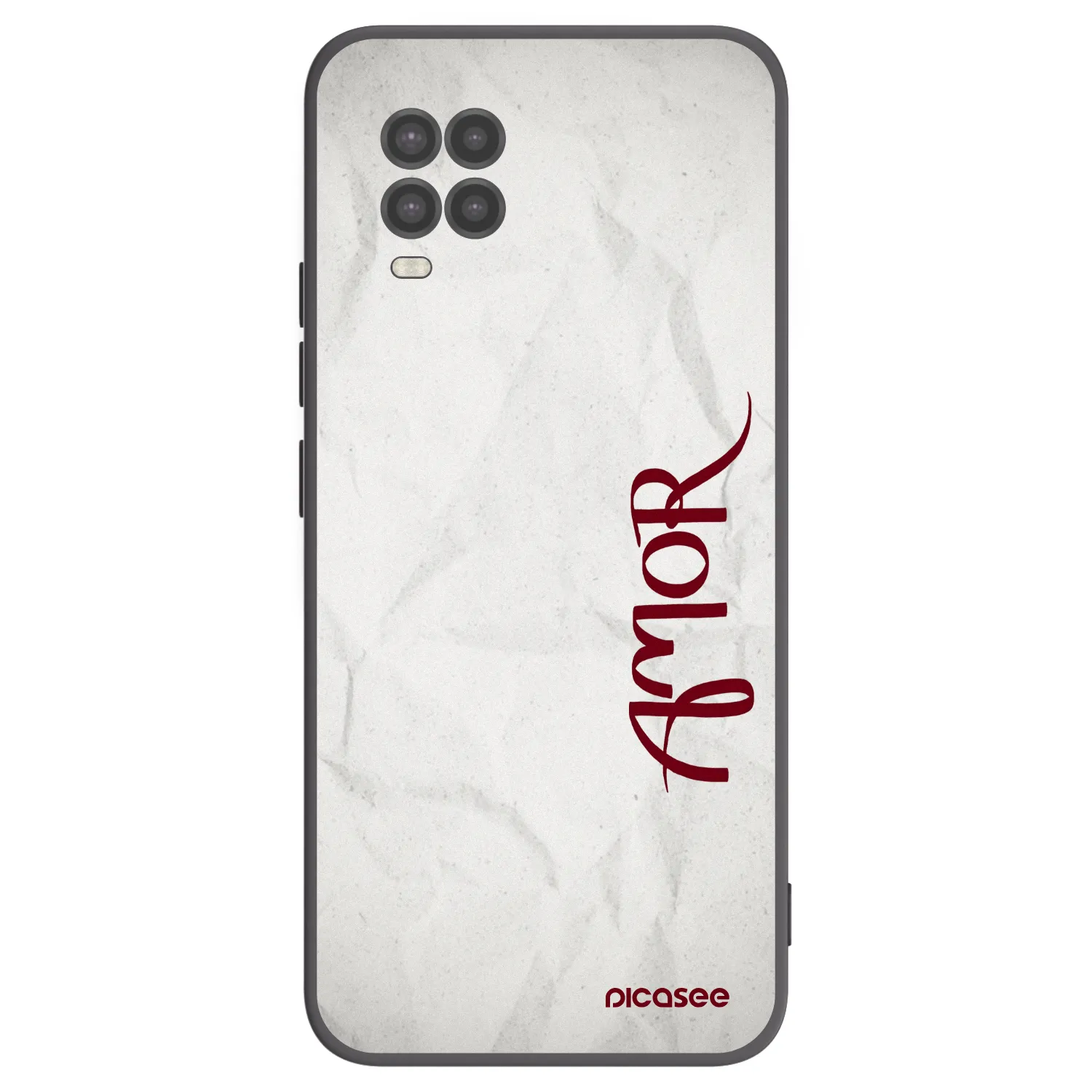 Picasee Xiaomi Mi 10 Lite Hülle - Schwarzes Silikon - Amor
