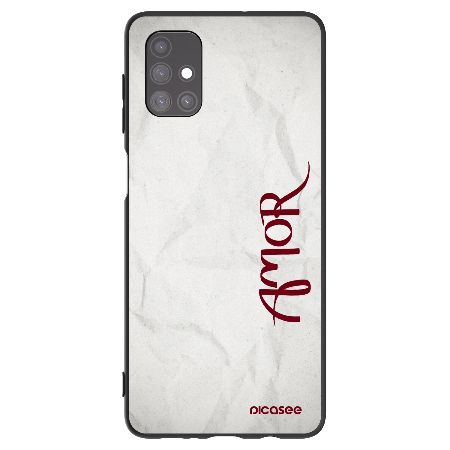 Picasee Samsung Galaxy M51 M515F Hülle - Schwarzes Silikon - Amor